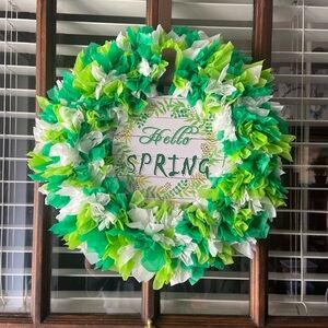 Handmade spring wreath